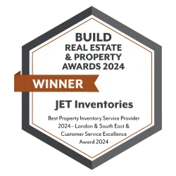Best Property Inventory Service Provider 2024 - London & South East Customer Service Excellence Award 2024 in the Real Estate and Property Awards 2024