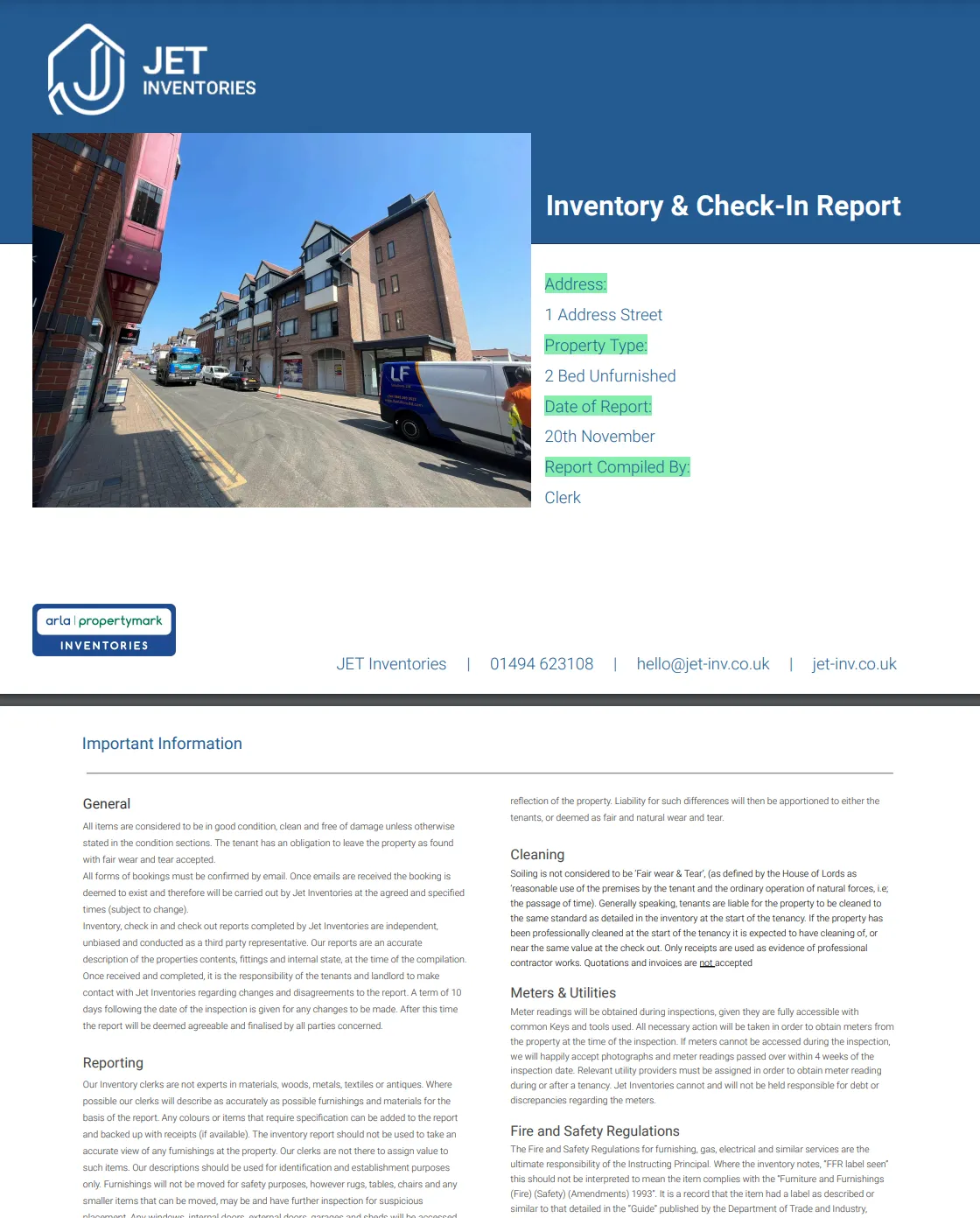 Inventory Check In Report Example